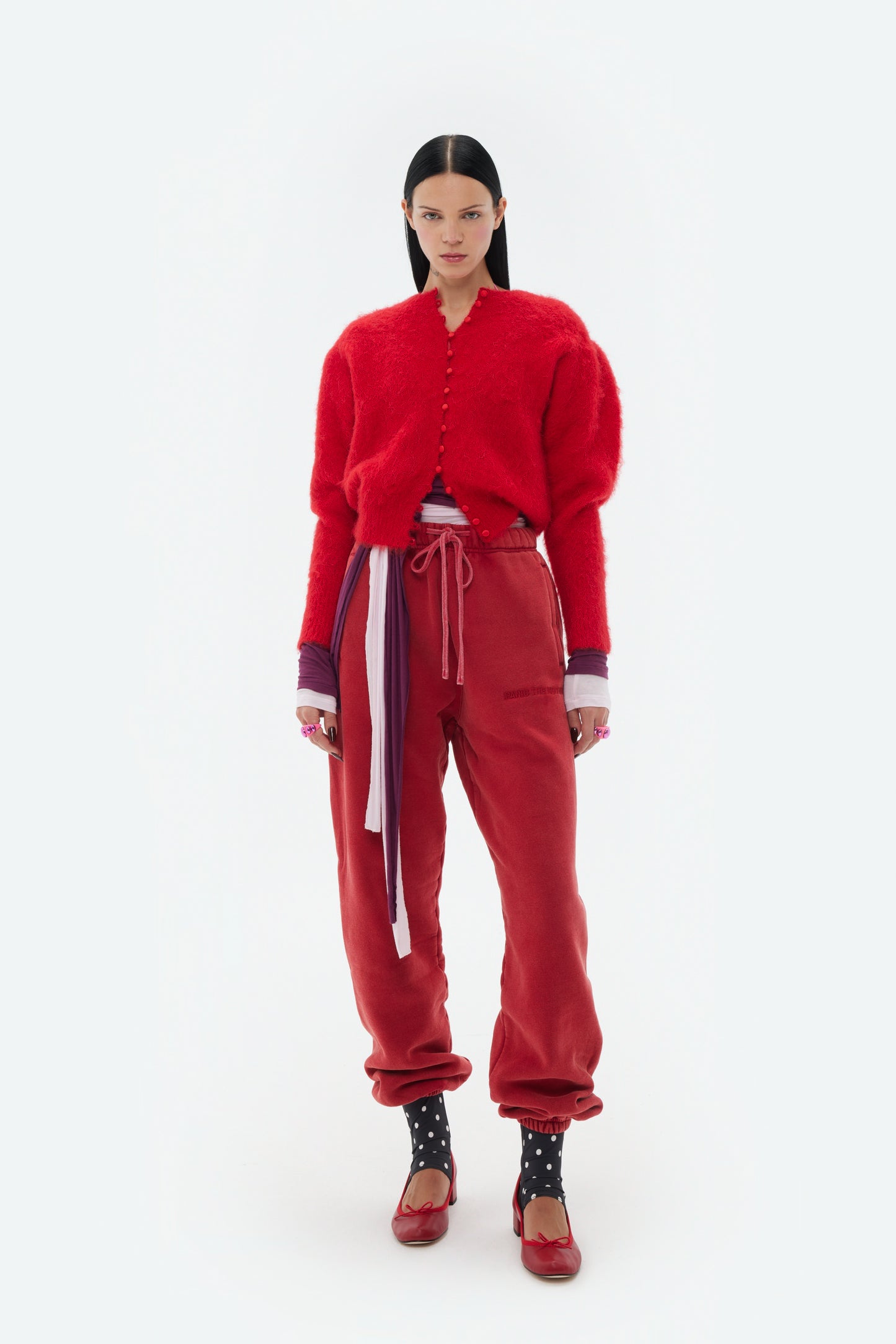 BRUSHED KNIT CARDIGAN