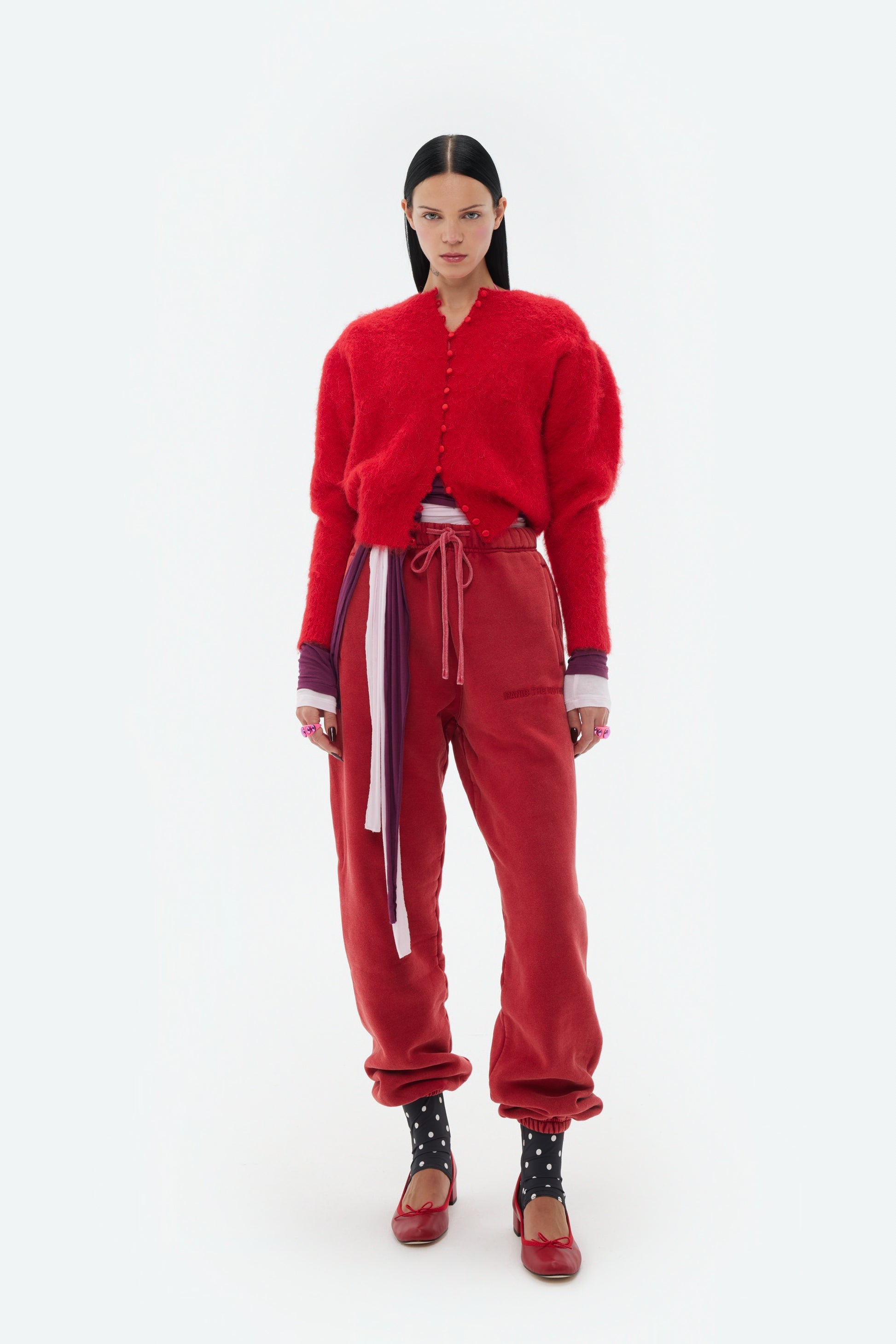 BRUSHED KNIT CARDIGAN