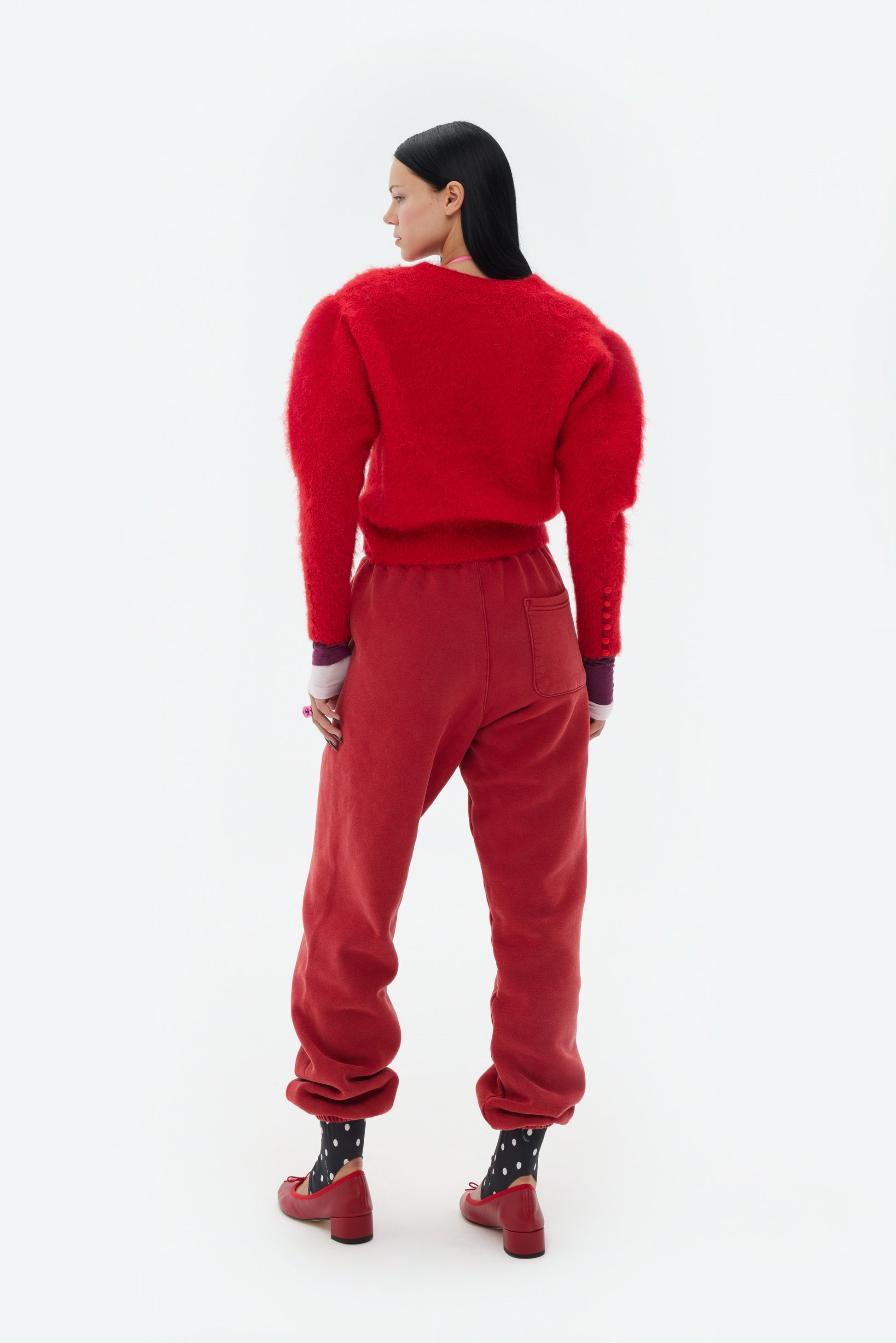 BRUSHED KNIT CARDIGAN