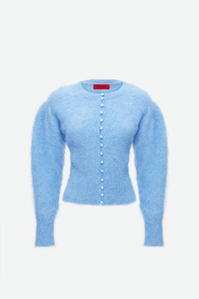 BRUSHED KNIT CARDIGAN