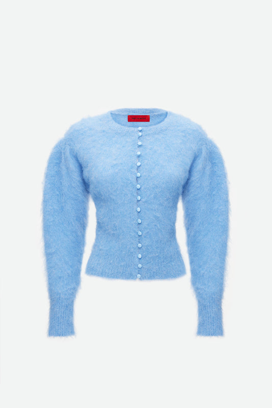 BRUSHED KNIT CARDIGAN