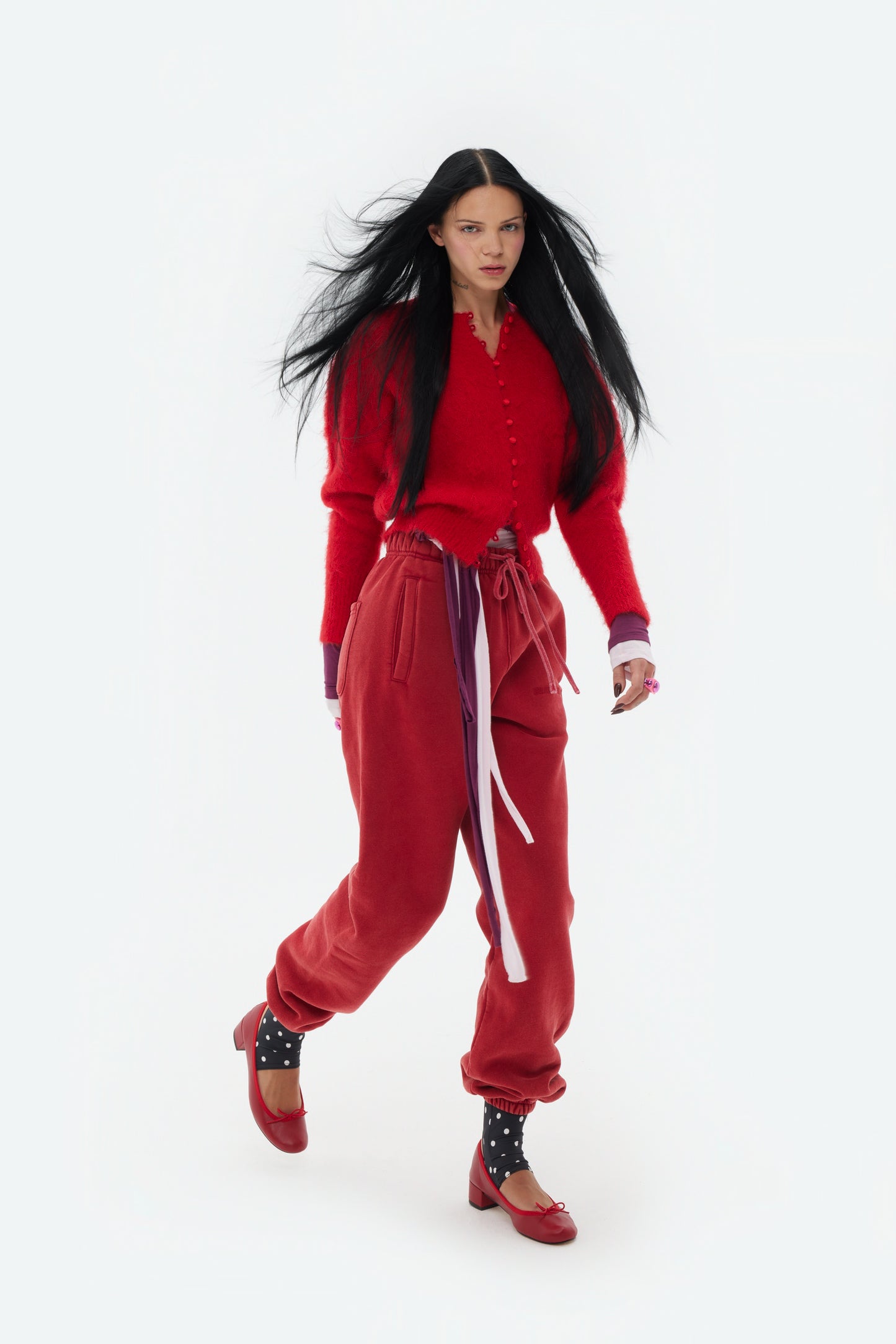 BRUSHED KNIT CARDIGAN