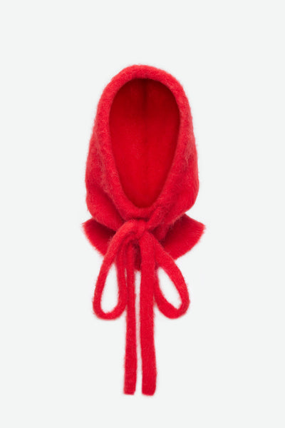BRUSHED KNIT HOOD